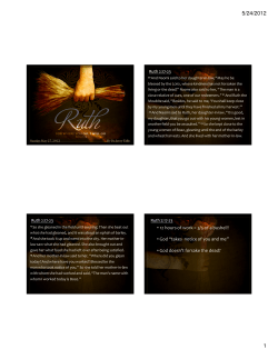 Read Sermon Notes - Covenant Life Church