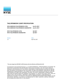 taq openbook client specification