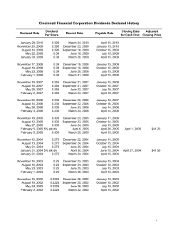 CFC Dividend History 02-03-10