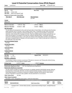 Level 4 Potential Conservation Area (PCA) Report