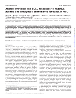 Altered emotional and BOLD responses to negative, positive and