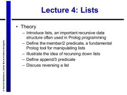 Lecture 4: Lists