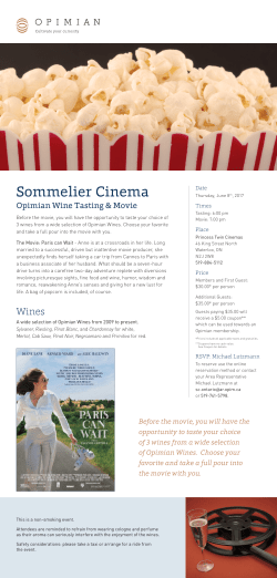 Sommelier Cinema
