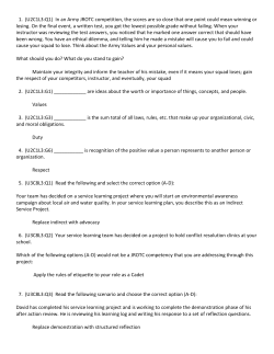 1. (U2C1L3:Q1) In an Army JROTC competition, the scores are so
