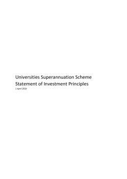 Statement of Investment Principles