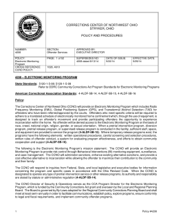 corrections center of northwest ohio stryker, ohio policy and