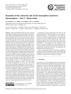 Mean winds - Atmos. Chem. Phys