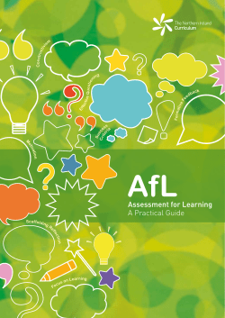 Assessment for Learning: A Practical Guide