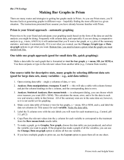 Making Bar Graphs in Prism