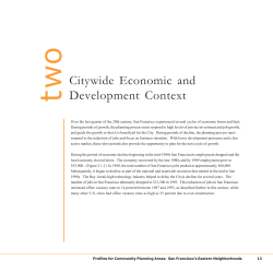 Citywide Economic and Development Context