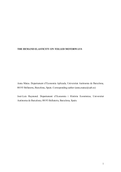 The demand elasticity in toll motorways - Parallels Plesk Panel