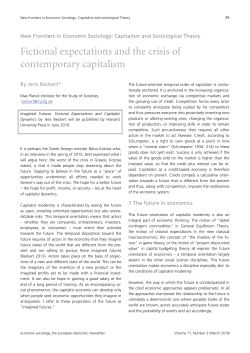 Fictional expectations and the crisis of contemporary capitalism