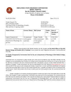 specification of items for department of physiology