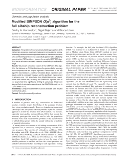 Modified SIMPSON O (n 3) algorithm for the full sibship