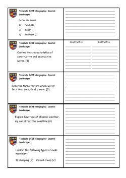 Outline the characteristics of constructive and destructive waves. (4