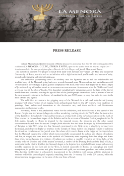 Press release - Vatican Museums