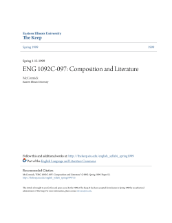 ENG 1092C-097: Composition and Literature - The Keep