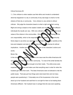 Critical Thinking #3