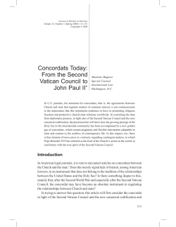 Concordats and the Second Vatican Council