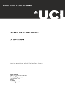 Gas Applicance Check Project