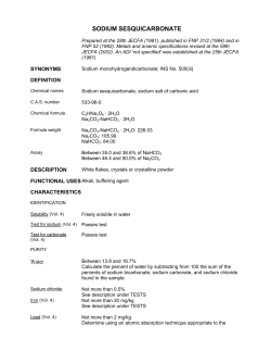 SODIUM SESQUICARBONATE