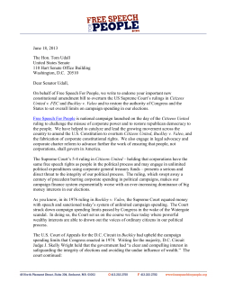 Read our letter of support endorsing Senator Udall`s amendment bill