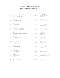 Integration techniques