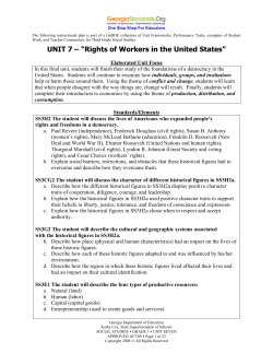 Unit 7 - Georgia Standards