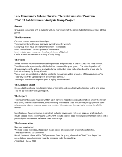 Lane Community College Physical Therapist Assistant Program PTA