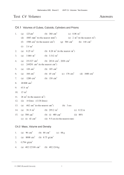 Text C4 Volumes Answers