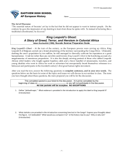 AP European Civilization - District 196 e