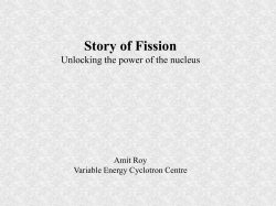 Evening lecture I - Indico - Variable Energy Cyclotron Centre