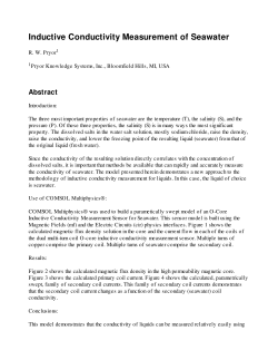 Inductive Conductivity Measurement of Seawater