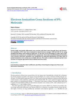 Electron Ionization Cross Sections of PF3 Molecule