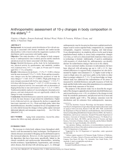 Anthropometric assessment of 10-y changes in body composition in