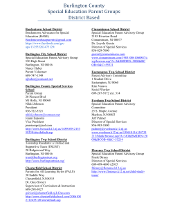 Burlington - Statewide Parent Advocacy Network, Inc.