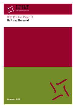 Bail and Remand - Irish Penal Reform Trust