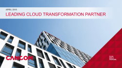 CO-SELLING: CANCOM AHP ENTERPRISE CLOUD