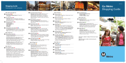 Go Metro Shopping Guide