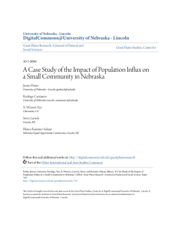 A Case Study of the Impact of Population Influx on a Small