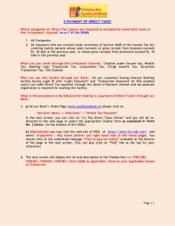 e-payment of direct taxes
