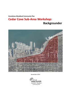 Cedar Cove workshop backgrounder