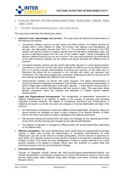3 CATALAN AIRPORT SYSTEM INTERCONNECTIONS