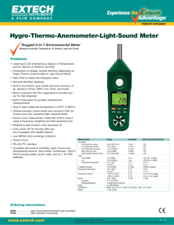 Hygro-Thermo-Anemometer-Light-Sound Meter