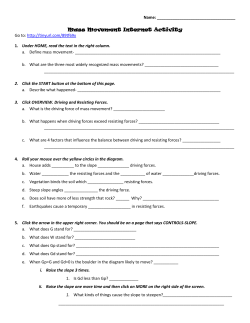 Mass Movement Internet Activity