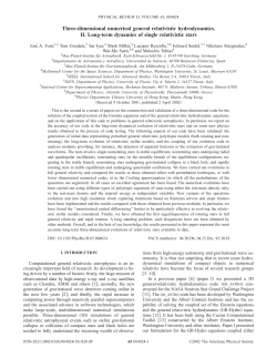 Three-dimensional numerical general relativistic hydrodynamics. II