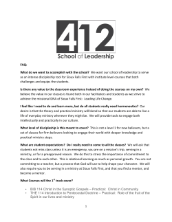 FAQ: What do we want to accomplish with the