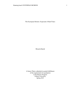 The Dystopian Dickens: Expectant of Hard Times