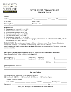 Super Donor Periodic Table Form