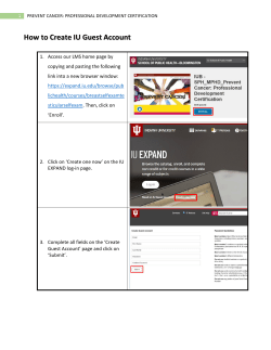 How to Create IU Guest Account